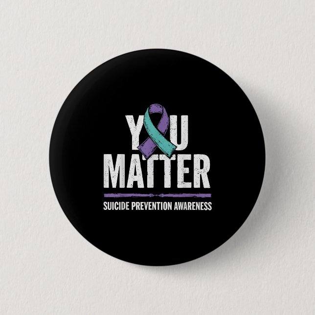 Badge Rond 5 Cm Suicides Prevention Shirts Suicide Awareness  (Devant)