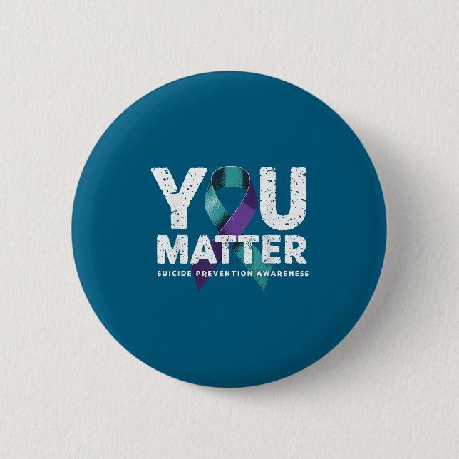 Badge Rond 5 Cm Suicides Prevention Shirts Suicide Awareness  (Devant)