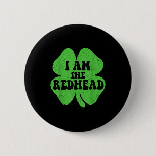 Badge Rond 5 Cm Suis-je la rousse drôle droit de préemption sur le