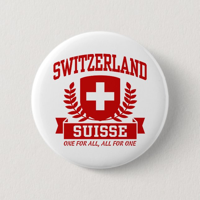 Badge Rond 5 Cm Suisse (Devant)