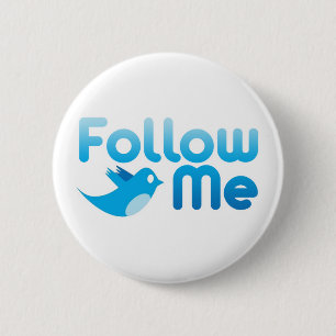 Badge Rond 5 Cm Suivez-Moi Twitter Mr Funny Parody