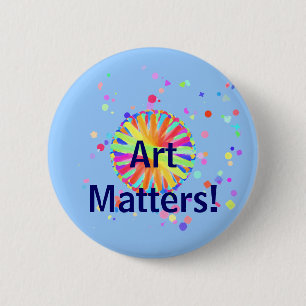 Badge Rond 5 Cm Sujets d'art ! Roue de couleur folle
