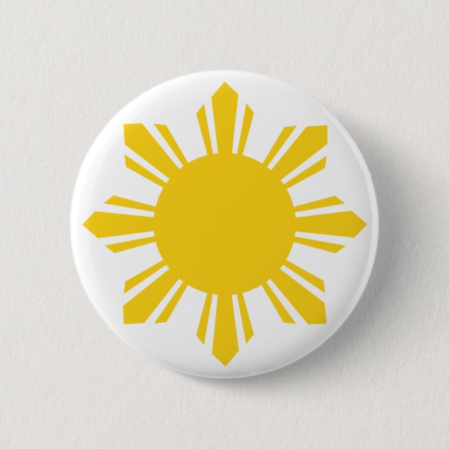 Badge Rond 5 Cm Sun philippin, Pinoy Sun, Philippin Sun (Devant)