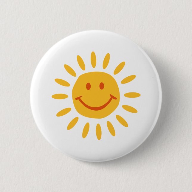 Badge Rond 5 Cm Sun - sourire (Devant)