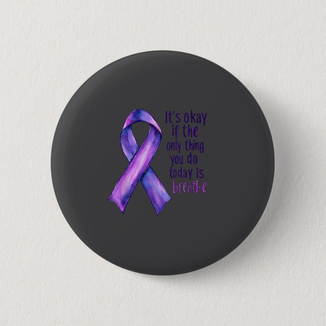 Badge Rond 5 Cm Sunflower Suicide Awareness  (Devant)