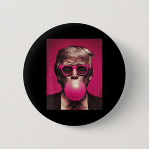 Badge Rond 5 Cm Sungels roses Trump Bubble Gum
