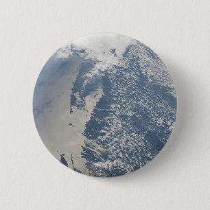 Badge Rond 5 Cm Sunglint Sur La Côte Du Massachusetts.
