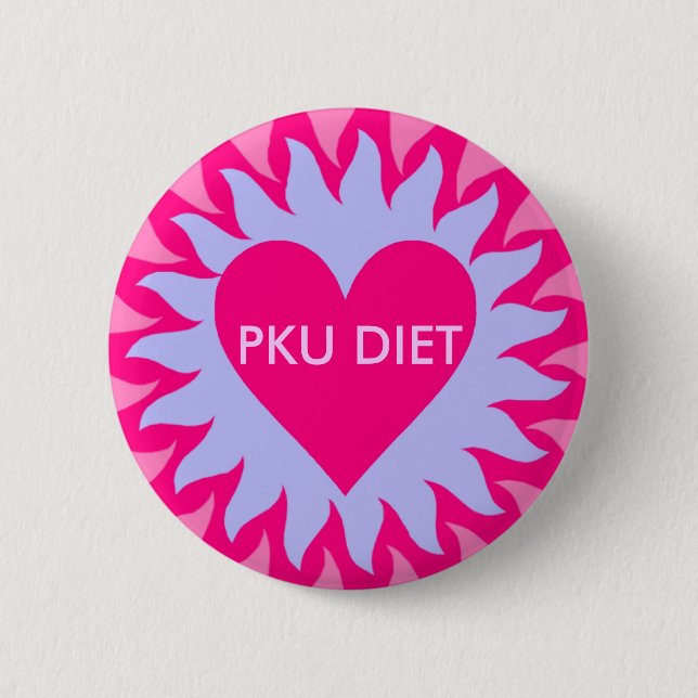BADGE ROND 5 CM SUNQUEEN.2, RÉGIME DE PKU (Devant)