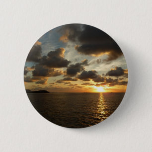 Badge Rond 5 Cm Sunrise aux îles Virgin