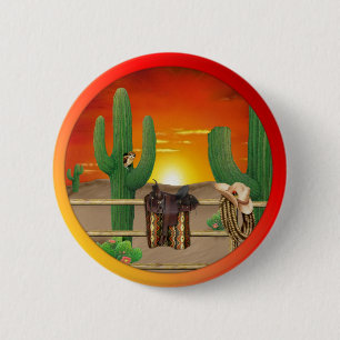 Badge Rond 5 Cm Sunrise occidentale