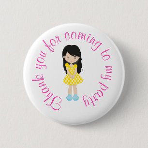 Badge Rond 5 Cm Sunshine et Lemonade "Merci pour venir"