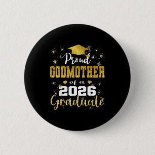 Badge Rond 5 Cm Super fière marraine de la promotion de fin d'étud