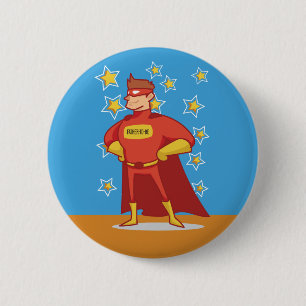 Badge Rond 5 Cm Super-héros futur papa pour la fête des pères