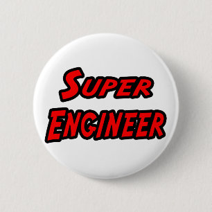 Badge Rond 5 Cm Super ingénieur