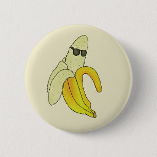 Badge Rond 5 Cm Superbe banane