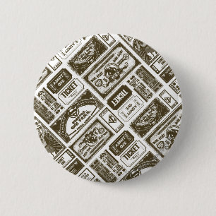 Badge Rond 5 Cm Supergirl admettent un brun de motif