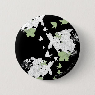 Badge Rond 5 Cm Supergirl Birds and Feathers