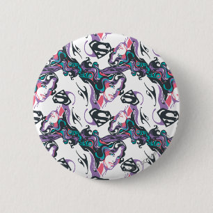 Badge Rond 5 Cm Supergirl Color Splash Swils Motif 3