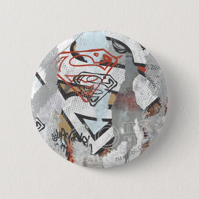 Badge Rond 5 Cm Supergirl Comic Capteurs Motif 1 (Devant)