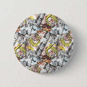 Badge Rond 5 Cm Supergirl Comic Capteurs Motif 2