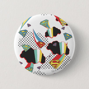Badge Rond 5 Cm Supergirl Crazy Sky