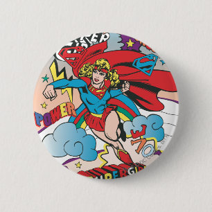 Badge Rond 5 Cm Supergirl Love Conquise