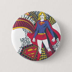 Badge Rond 5 Cm Supergirl Random World 1