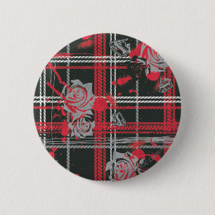 Badge Rond 5 Cm Supergirl Roses