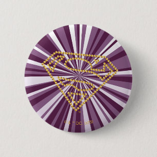 Badge Rond 5 Cm Supergirl Studded S-Shield