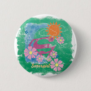 Badge Rond 5 Cm Supergirl Sun et amour