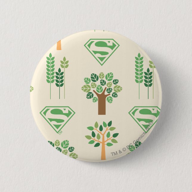 Badge Rond 5 Cm Supergirl Trees (Devant)