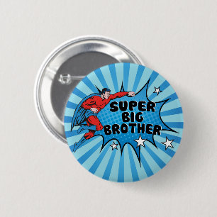 Badge Rond 5 Cm Superhero Devenir un Big Brother