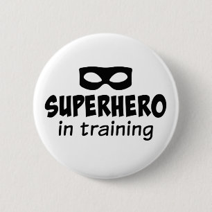 Badge Rond 5 Cm Superhéros en formation