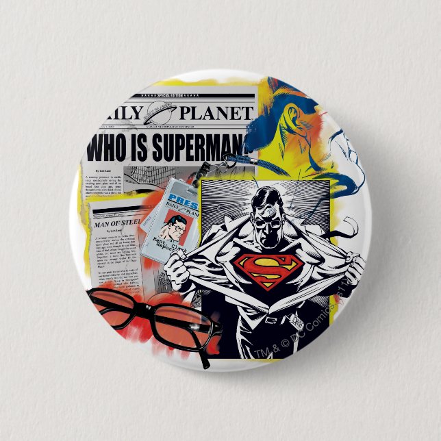 Badge Rond 5 Cm Superman 41 (Devant)