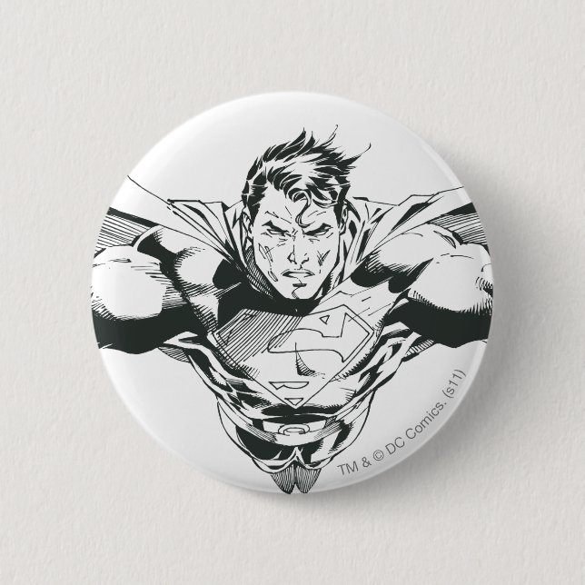 Badge Rond 5 Cm Superman 60 (Devant)