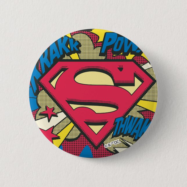 Badge Rond 5 Cm Superman 66 (Devant)