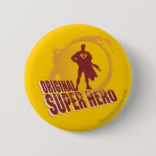 Badge Rond 5 Cm Superman Original Super Hero