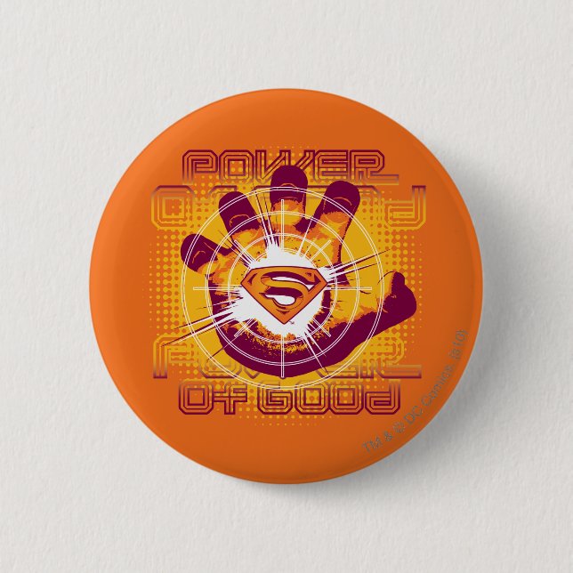 Badge Rond 5 Cm Superman Power of Good (Devant)