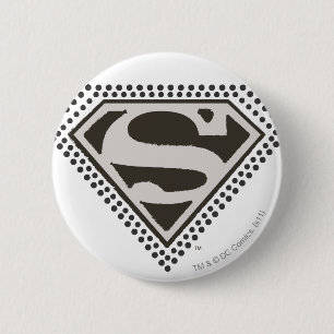 Badge Rond 5 Cm Superman S-Shield C'est Showtime ! Logo