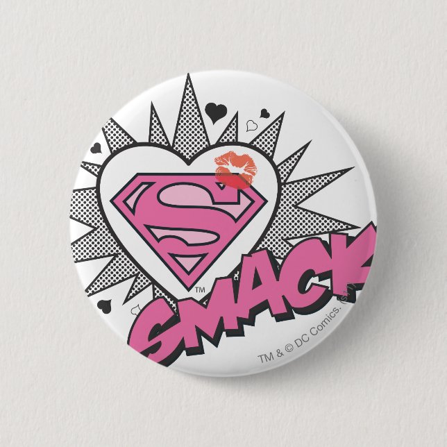 Badge Rond 5 Cm Superman - Smack (Devant)