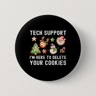 Badge Rond 5 Cm Support technique de Noël ici pour supprimer les c