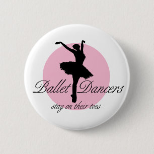 Badge Rond 5 Cm Sur les orteils (Ballet)