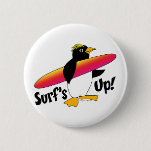 BADGE ROND 5 CM SURF !