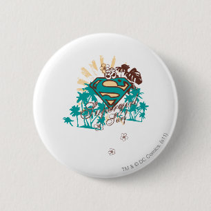 Badge Rond 5 Cm Surf de Supergirl