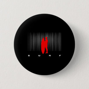 Badge Rond 5 Cm Surf Surfiste Surf 