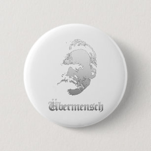 Badge Rond 5 Cm Surhomme – Friedrich Nietzsche Meilleur Philosophe