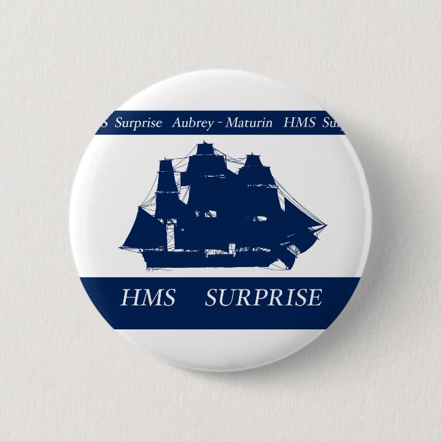 Badge Rond 5 Cm surprise de hms, fernandes élégants (Devant)