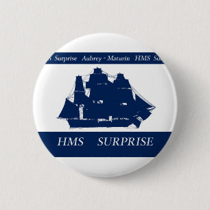 Badge Rond 5 Cm surprise de hms, fernandes élégants