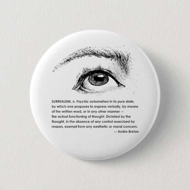 Badge Rond 5 Cm Surréalisme défini (Devant)
