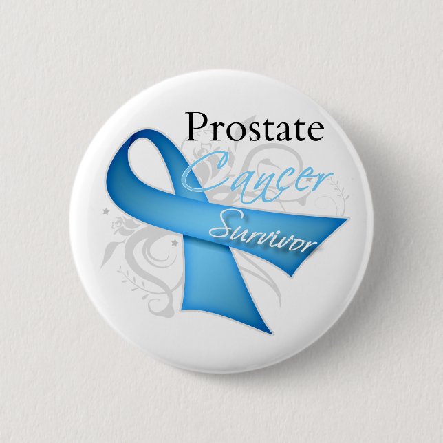 Badge Rond 5 Cm Survivant - Cancer de la prostate (Devant)